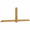 Ekena Millwork Eugene Rough Sawn Timber Gable Bracket, Western Red Cedar, 108"W x 36"H x 4"D x 4"F, 8/12 Pitch GBW108X36X0404EUG00RWR - alternate 4